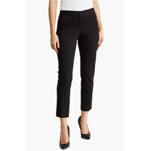 Amanda + Chelsea women's Alex Ponte Knit Trousers In Black size 16 $110